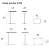 Mesa auxiliar Lan Inclass