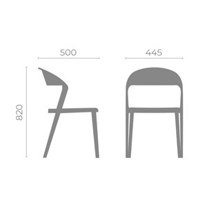 Silla apilable Duoblock Sidiz