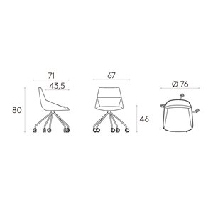 Silla Dunas XS araña ruedas Inclass