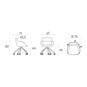 Sillón Dunas XS araña ruedas Inclass