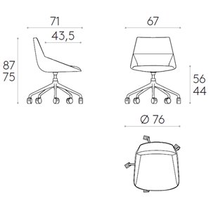 Silla Dunas XS ruedas aluminio Inclass