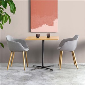 Sillón Taia madera tapizado Inclass