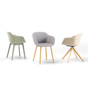 Sillón Taia madera tapizado Inclass