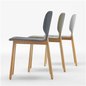 Silla Nim madera tapizada Inclass