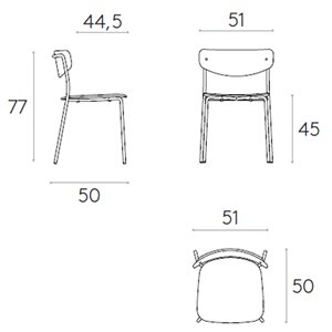 Silla Lea polipropileno Inclass