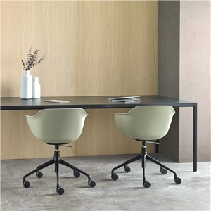 Sillón Taia ruedas polipropileno Inclass