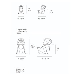 Escultura Origami Inu & Koinu Vondom