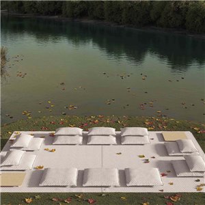 Alfombra Nomad Tuareg white GAN