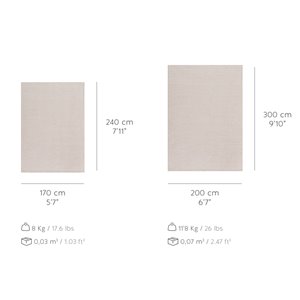 Alfombra Nomad Tuareg white GAN