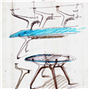Mesa Arkos oval extensible cristal Sovet Italia