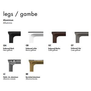 Mesa Slim 20 rectangular aluminio Sovet Italia