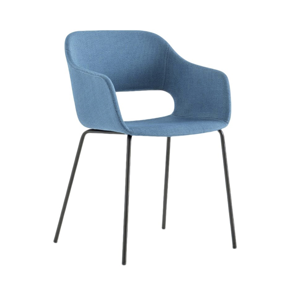 Sillón Babila acero tapizada Pedrali