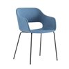 Sillón Babila acero tapizada Pedrali