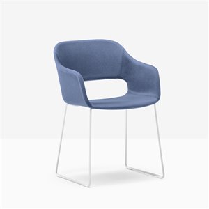 Sillón Babila acero tapizada Pedrali
