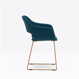 Sillón Babila acero tapizada Pedrali