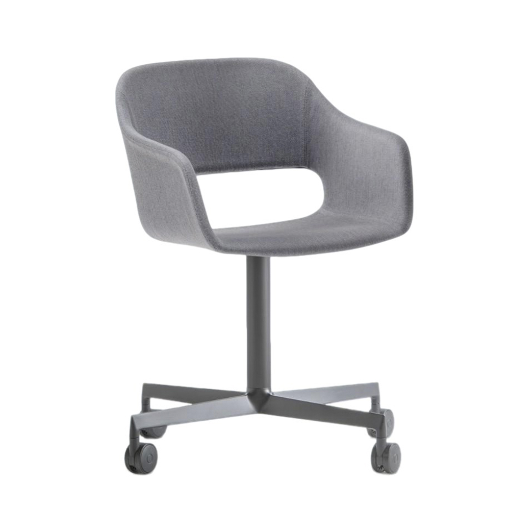 Sillón Babila con ruedas tapizada Pedrali