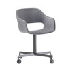 Sillón Babila con ruedas tapizada Pedrali