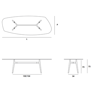 Mesa Lewood shaped 03 cerámica Sovet Italia