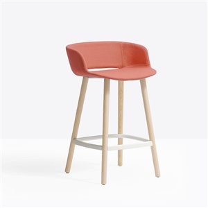 Taburete Babila 2757/2-2758/2 tapizado Pedrali