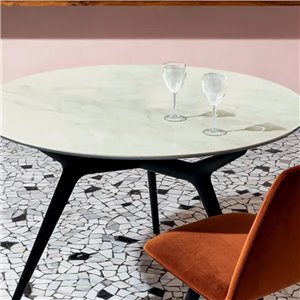 Mesa Arkos redonda cerámica Sovet Italia