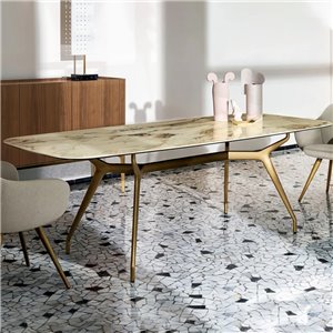 Mesa Arkos shaped rectangular cerámica Sovet Italia