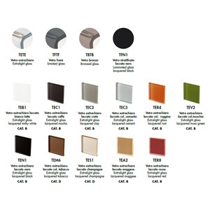 Mesa Arkos rectangular cristal Sovet Italia