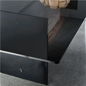 Mesa Regolo doble base cristal Sovet