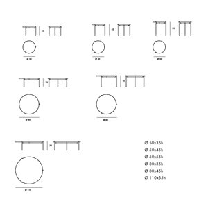 Mesa auxiliar Campos dos tonos Sovet Italia