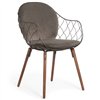 Silla Piña Tapizada Madera Magis