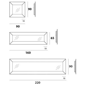 Espejo Denver Up Sovet cristal Italia