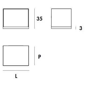 Estante Nest cuadrado Sovet Italia