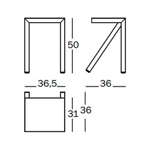 Taburete bajo Bureaurama Magis