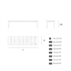 Mesa auxiliar Slim doghe H39 Outdoor Sovet Italia