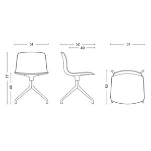 Silla AAC 10 tapizado frontal Hay