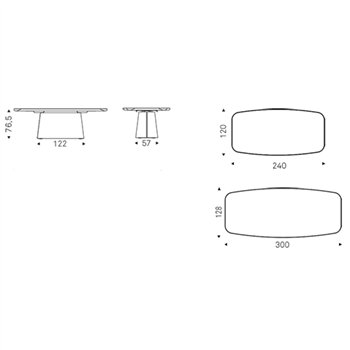 Mesa Napoleon Keramik Premium Cattelan Italia