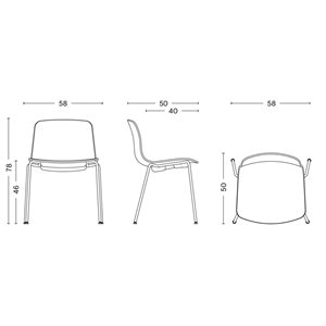 Silla AAC 16 tapizado frontal Hay