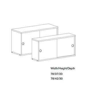 Cabinet con puertas corredoras String Furniture