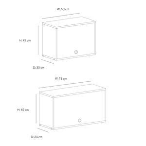 Cabinet con puerta abatible String Furniture
