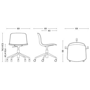Silla AAC 50 tapizado frontal Hay