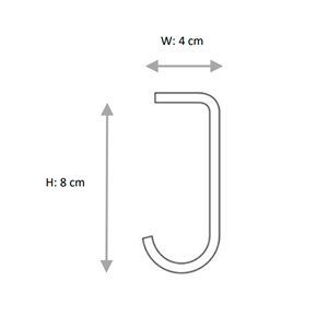 Ganchos para estantes metálicos String Furniture