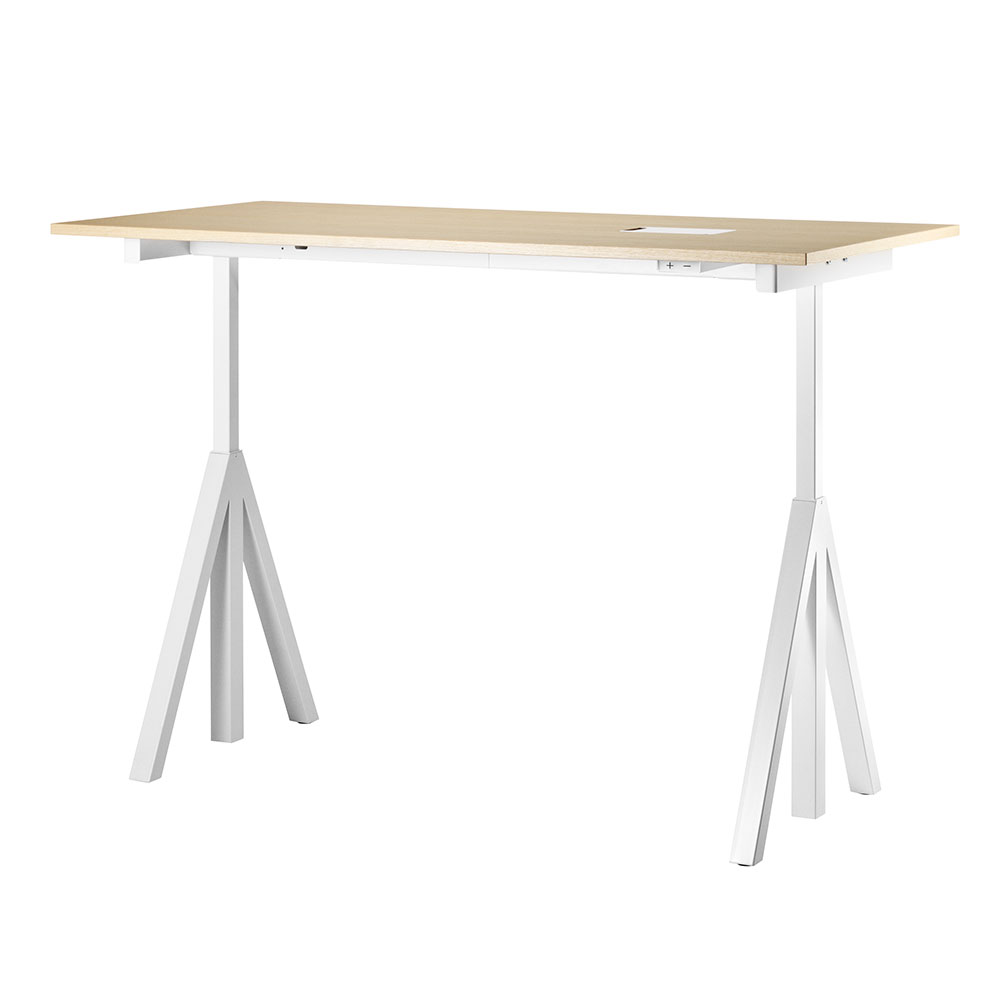 Escritorio - Estructura blanco/Sobre Fresno