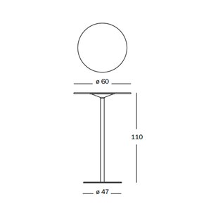 Mesa Passe-Partout redonda Magis