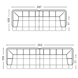Sofá Quilton XL Hay