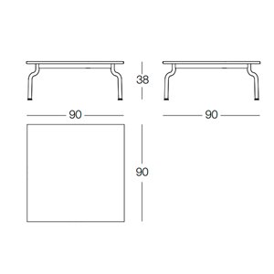 Mesa centro South acero Magis