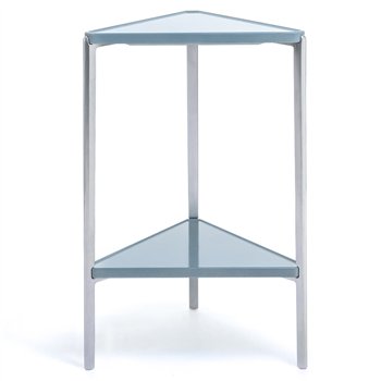 Aux Tri: Aluminio pulido/Concrete Azul claro 9022