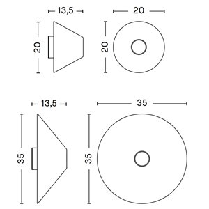 Aplique Ono Flush Mount Hay