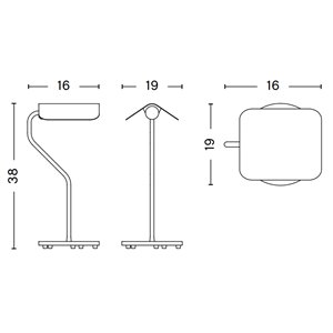 Lámpara sobremesa Apex Hay