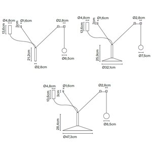 Lámpara suspensión Milana Counterweight Marset