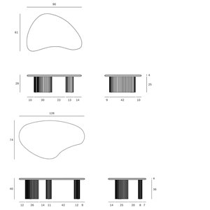 Mesa centro Boomerang Outdoor Ethnicraft