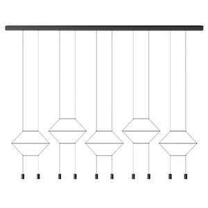 Lámpara suspensión Wireflow Lineal Vibia
